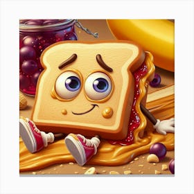 Toast And Jelly Canvas Print