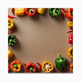 Colorful Peppers 94 Canvas Print