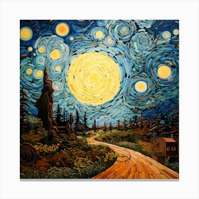 Canvas Echoes: Vincent's Time Warp Canvas Print