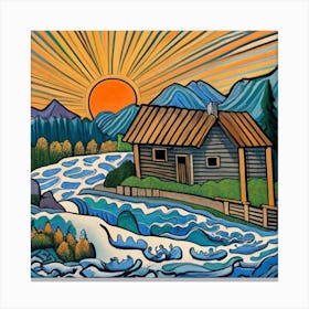 House On The River 1 Canvas Print