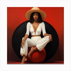 Naomi Campbell Canvas Print