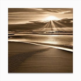 Photograph - Sunset On The Beach Canvas Print