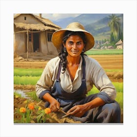 Nepali Woman Canvas Print