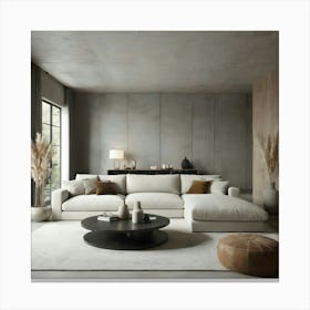 Modern Living Room 141 Canvas Print