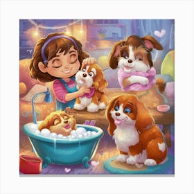 Doggie Daycare Canvas Print