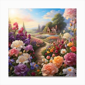 Flower Garden 1 Canvas Print