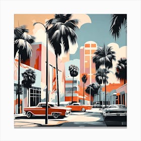 Miami Cityscape, 1327 Canvas Print