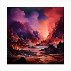 Lava Landscape Canvas Print