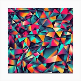 Abstract Triangles 4 Canvas Print