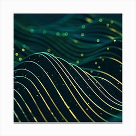 Abstract Wave Pattern 15 Canvas Print