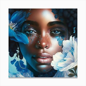 Blue Flower Canvas Print