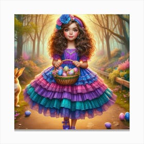 Easter Girl 13 Canvas Print