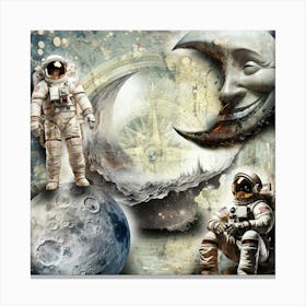 Moon Magic Surreal Illustration Art 02 Canvas Print