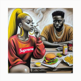 Supreme Couple 13 Canvas Print