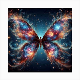 Butterfly In Space Canvas Print