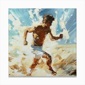 A Free Running Oil Painting Illustration 1719335807 2 Canvas Print