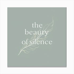 Beauty Of Silence Canvas Print