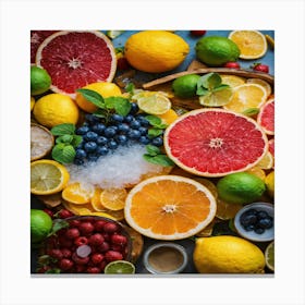 Citrus Fruit Canvas Print