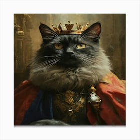 King Cat 1 Canvas Print