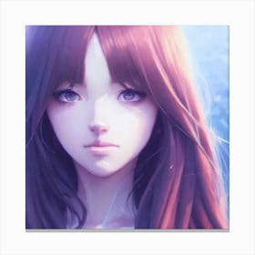 Anime Girl Hyper-Realistic Anime Portraits 3 Canvas Print