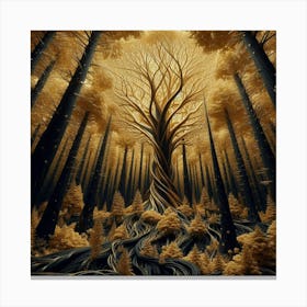 Golden Tree 10 Canvas Print