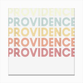 Providence New York Providence Ny Retro Vintage Text Canvas Print