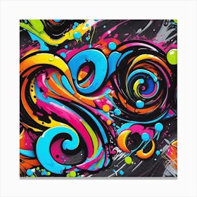 Colorful Swirls 1 Canvas Print