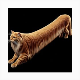 Long Haired Cat Canvas Print
