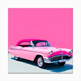 Pink Chevrolet Bel Air Canvas Print