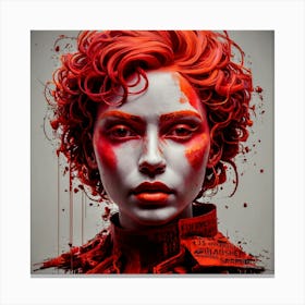 Girl With Red Hair Canvas Print