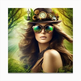 Steampunk Girl 14 Canvas Print