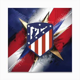 Atlético de Madrid Logo Wall Art 2 Canvas Print