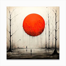 Red Sun Canvas Print