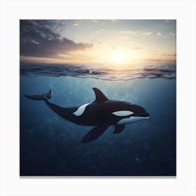 Orca Whale 1 Canvas Print