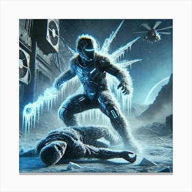 A Futuristic Sci Fi Depiction Of Silent Freeze In Canvas Print