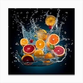 Splashing Fruit 2 Canvas Print