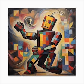 Robot Dancing Canvas Print