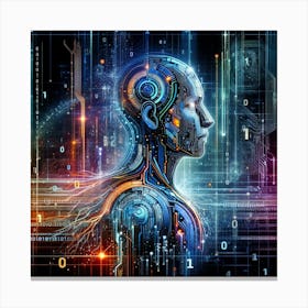 Futuristic Humanoid Canvas Print