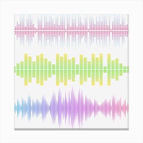 Sound Music Sound Wave Angle Text Symmetry Canvas Print