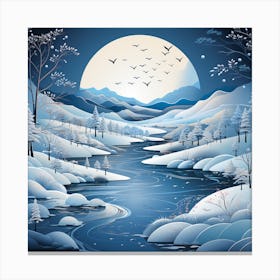 Winter Landscape 13 Canvas Print