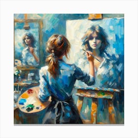 She Paint Canvas Print