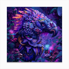 Psychedelic Parrot Canvas Print