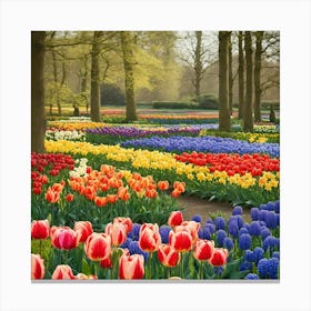 Tulip Garden Canvas Print