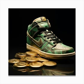 Nike Dunk Gold Coins 1 Canvas Print