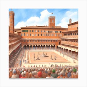 San Giovanni Square 1 Canvas Print