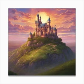 Disney Castle Canvas Print