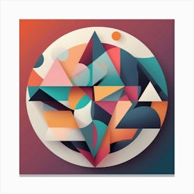 Abstract Geometric Pattern Canvas Print