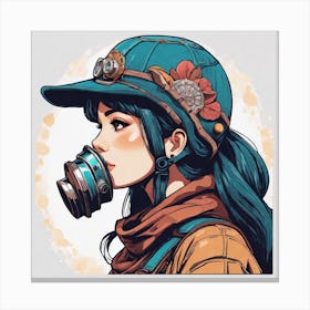 Steampunk Girl Canvas Print