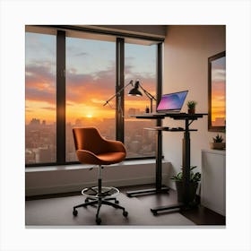 Home Office Canvas Print