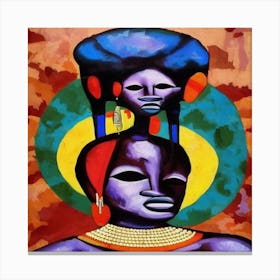 African Art #7 Canvas Print